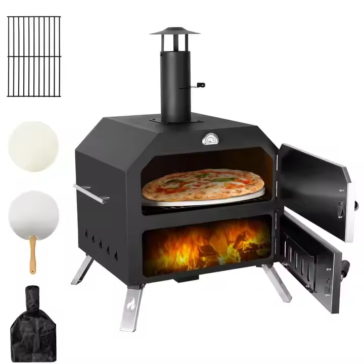 Indoor Portable Pizza Oven Charcoal Woodfire Wood Fired Mini Pizza Oven