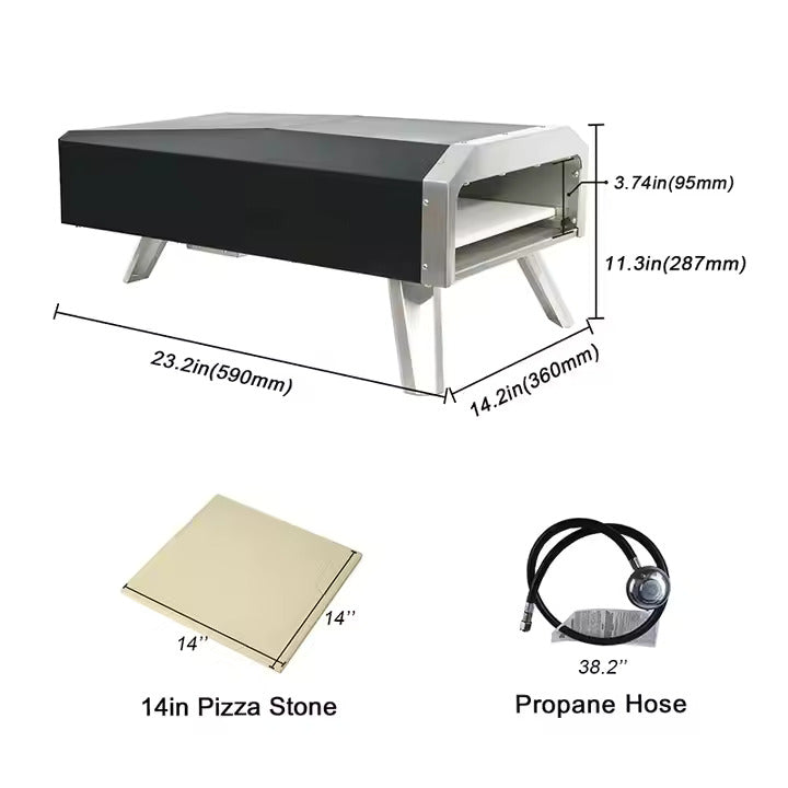 Pizza Maker 12In Single Layer Outdoor Pizza Oven Gas Home