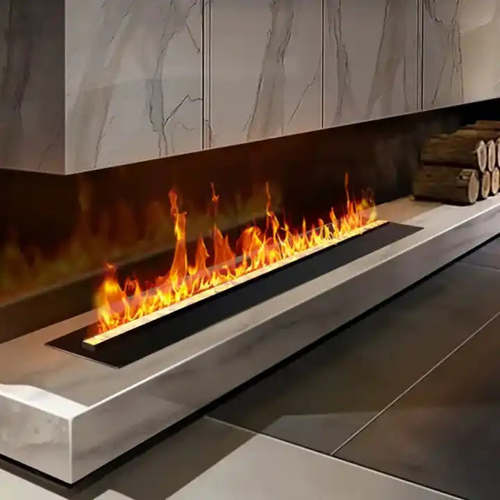 3d Led Flame Water Mist Fire Vapor Steam Electric Wall Fireplace