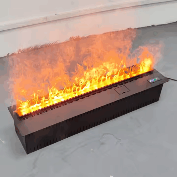 3d Led Flame Water Mist Fire Vapor Steam Electric Wall Fireplace