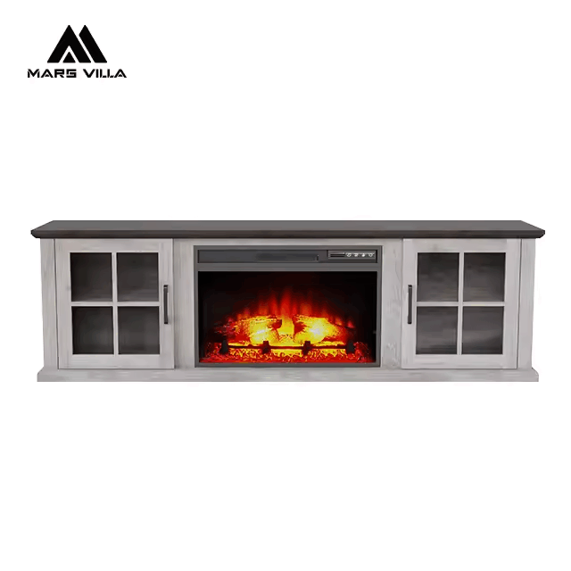 Electric Fireplace with Mantels