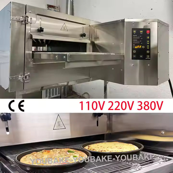 Stainless Steel Gas Conveyor Pizza Oven