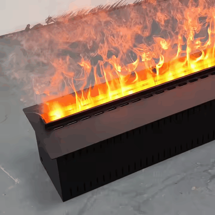 3d Led Flame Water Mist Fire Vapor Steam Electric Wall Fireplace