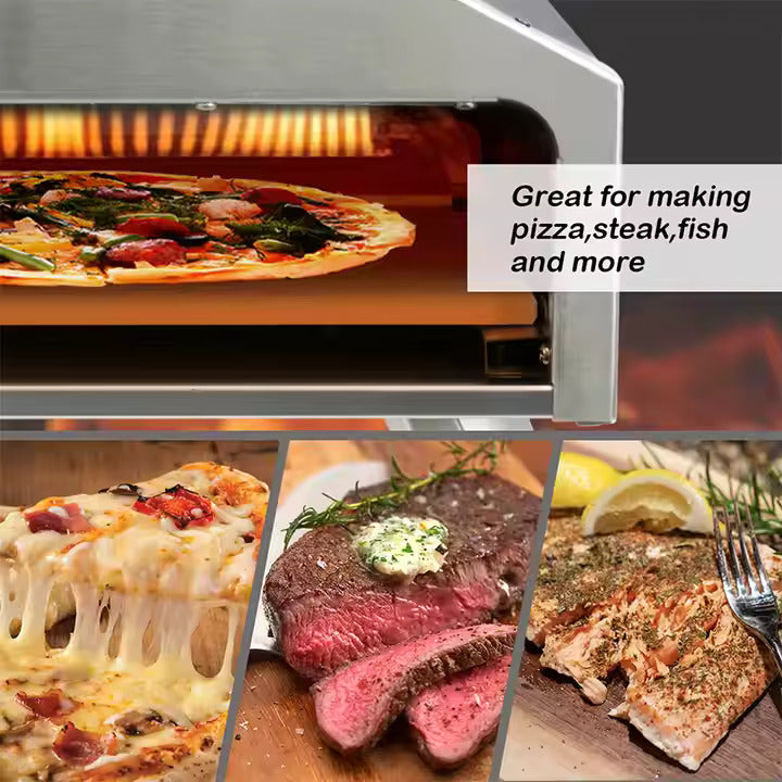 Pizza Maker 12In Single Layer Outdoor Pizza Oven Gas Home
